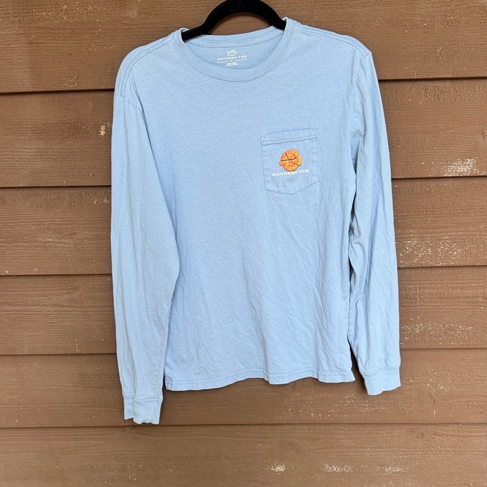 Southern Tide Sky Blue Shooting Clays Long Sleeve Tee